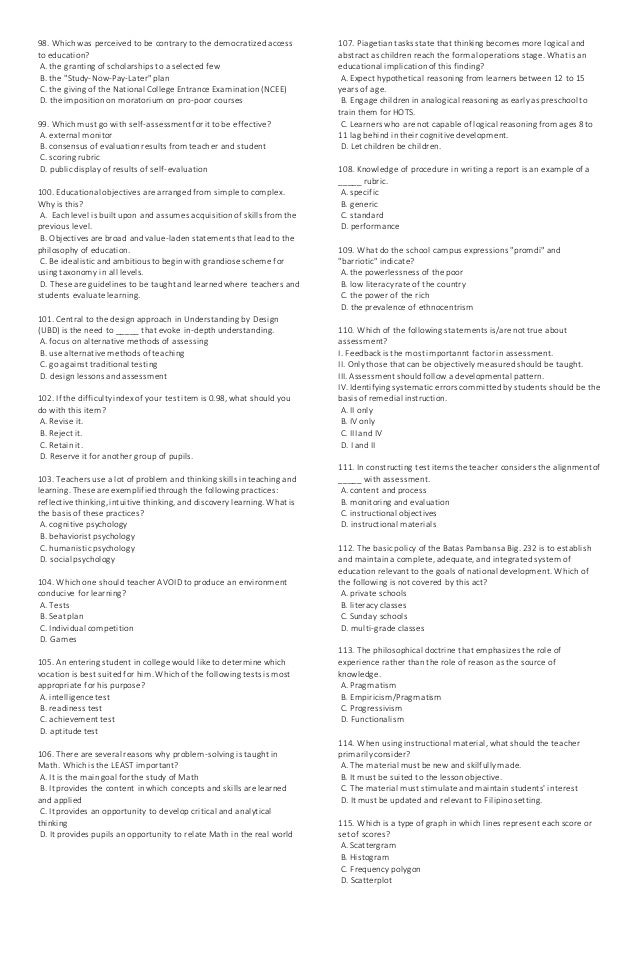 Reviewer LET Professional Education 12
