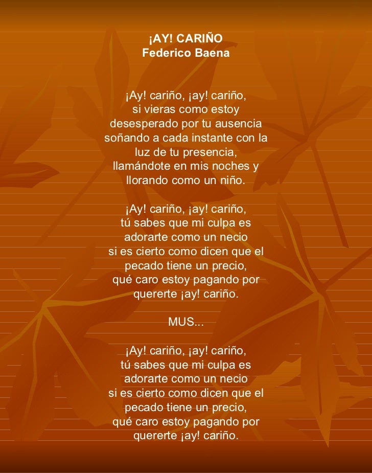 letra de las canciones con A