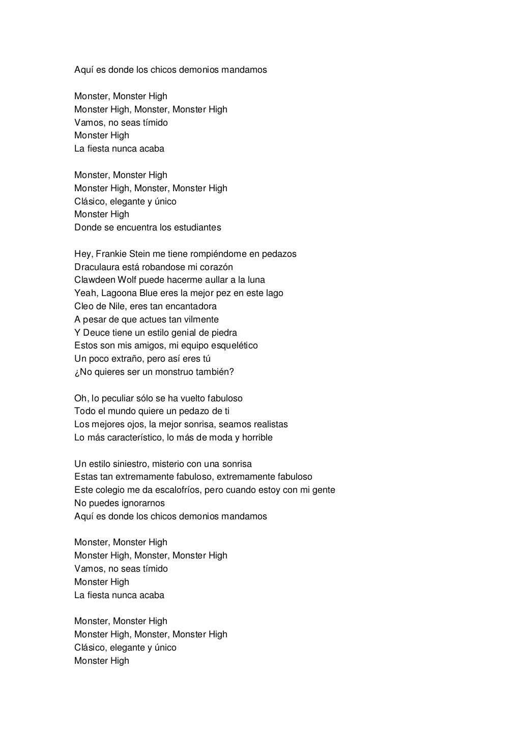 Letra De Let Her Go Pronunciacion