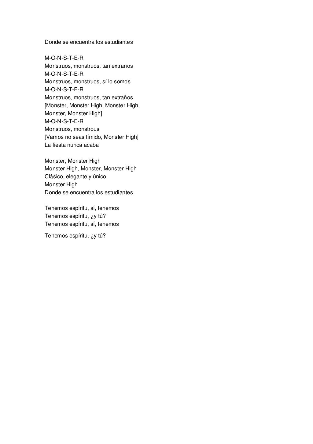Letra De Let Her Go Pronunciacion