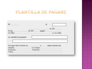 Letra de cambio y pagaré (1)