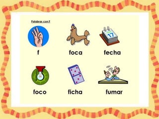 Letra f diapo