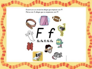 Letra f diapo