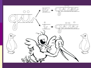 Letra g. primer año