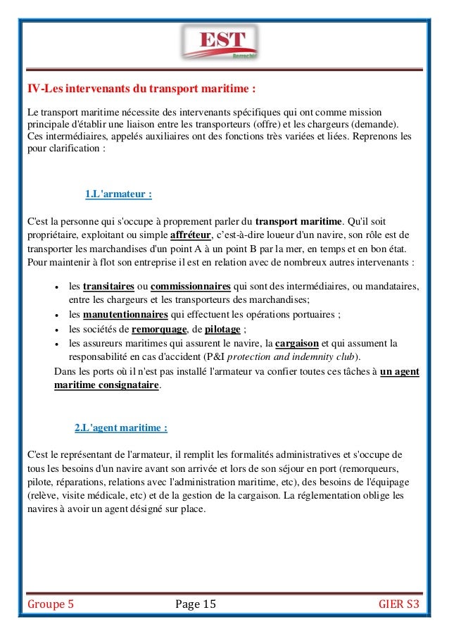 Connaissement Maritime Connaissement Maritime