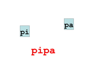pa
pi

     pipa
 