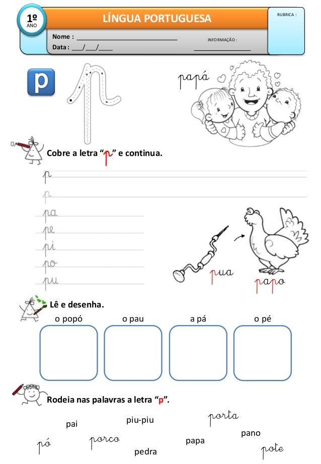 La Letra P Lectoescritura Material De Aprendizaje