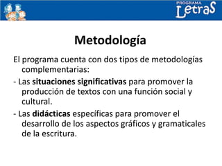 Programa Letras Programa Letras | PPTX