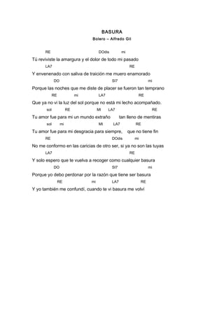 cancionero Letras b y c