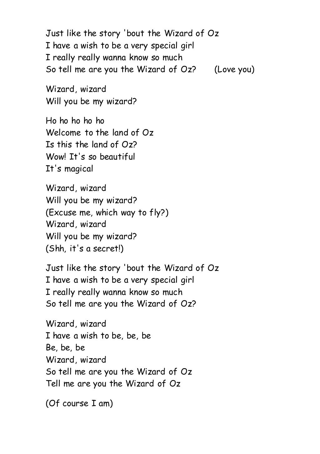 Letras canciones mago de oz.