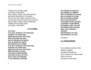 Letras de canciones
