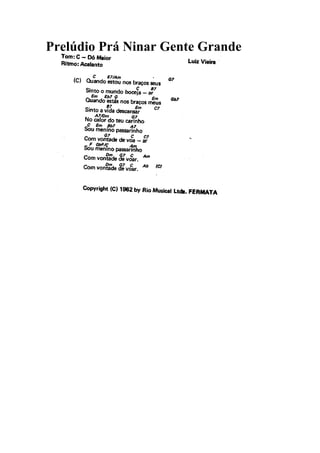 Prelúdio Prá Ninar Gente Grande
 