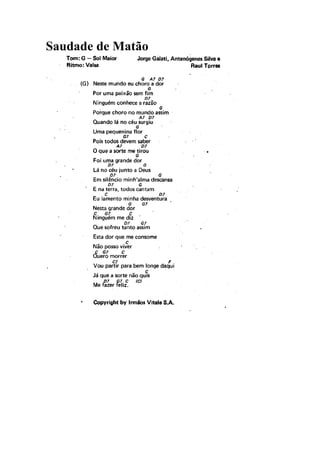 Saudade de Matão
 