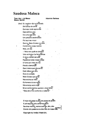 Saudosa Maloca
 
