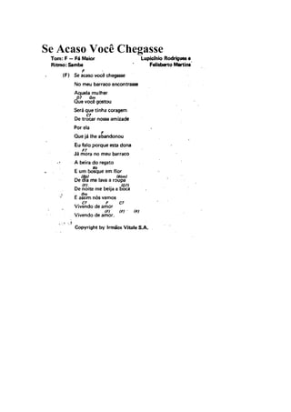 Se Acaso Você Chegasse
 