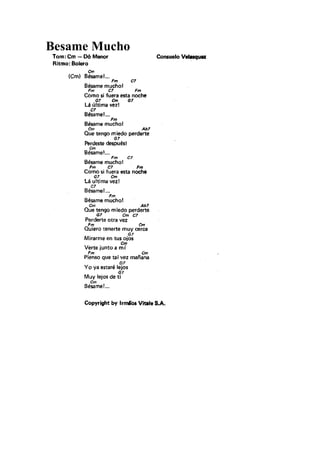 Besame Mucho
 