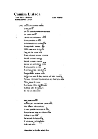 Camisa Listada
 