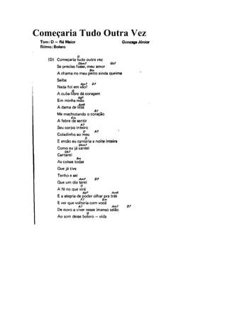 Começaria Tudo Outra Vez
 