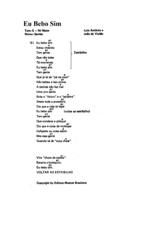 Eu Bebo Sim
 