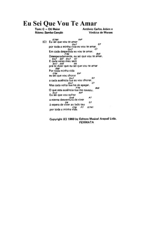 Eu Sei Que Vou Te Amar
 