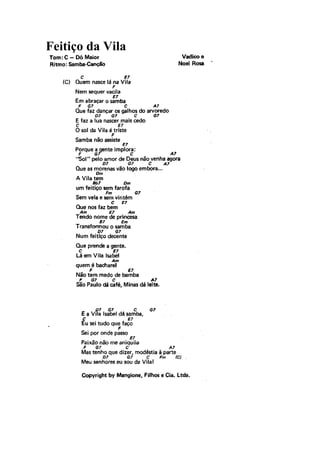 Feitiço da Vila
 