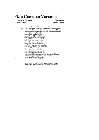 Fiz a Cama na Varanda
 
