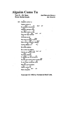 Alguém Como Tu
 