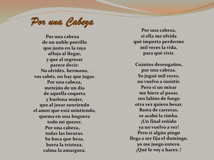 Letras De Tango