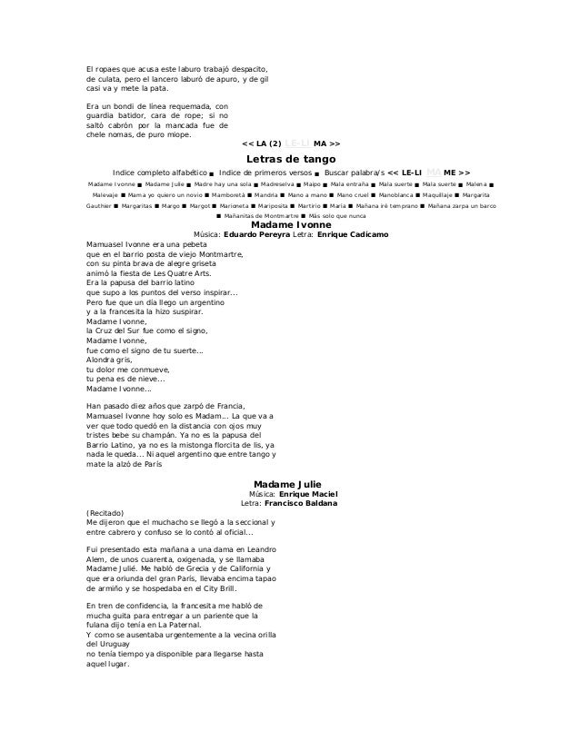 Letras De Tango1 2 Lad Z letras de tango1 2 lad z