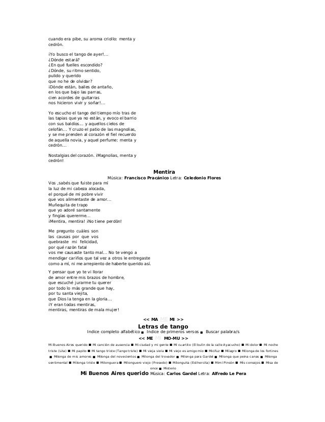 Letras de tango1.2 lad z