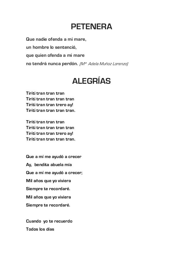 Letras Flamencas letras flamencas