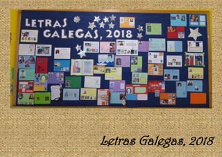 Letras Galegas, 2018
 