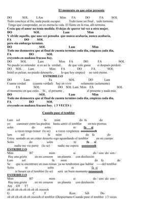 Letras y letras con acordes