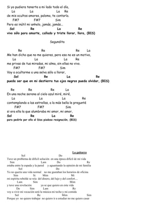 Letras y letras con acordes