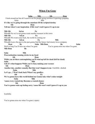 Letras y letras con acordes