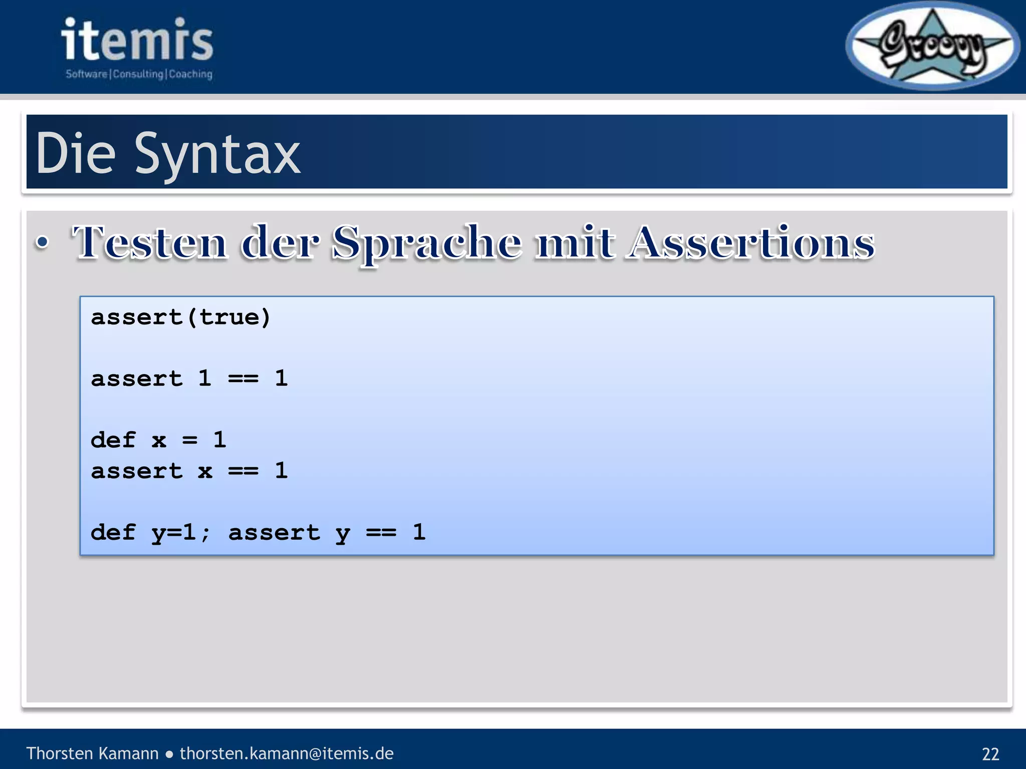 Let’s groove with Groovy