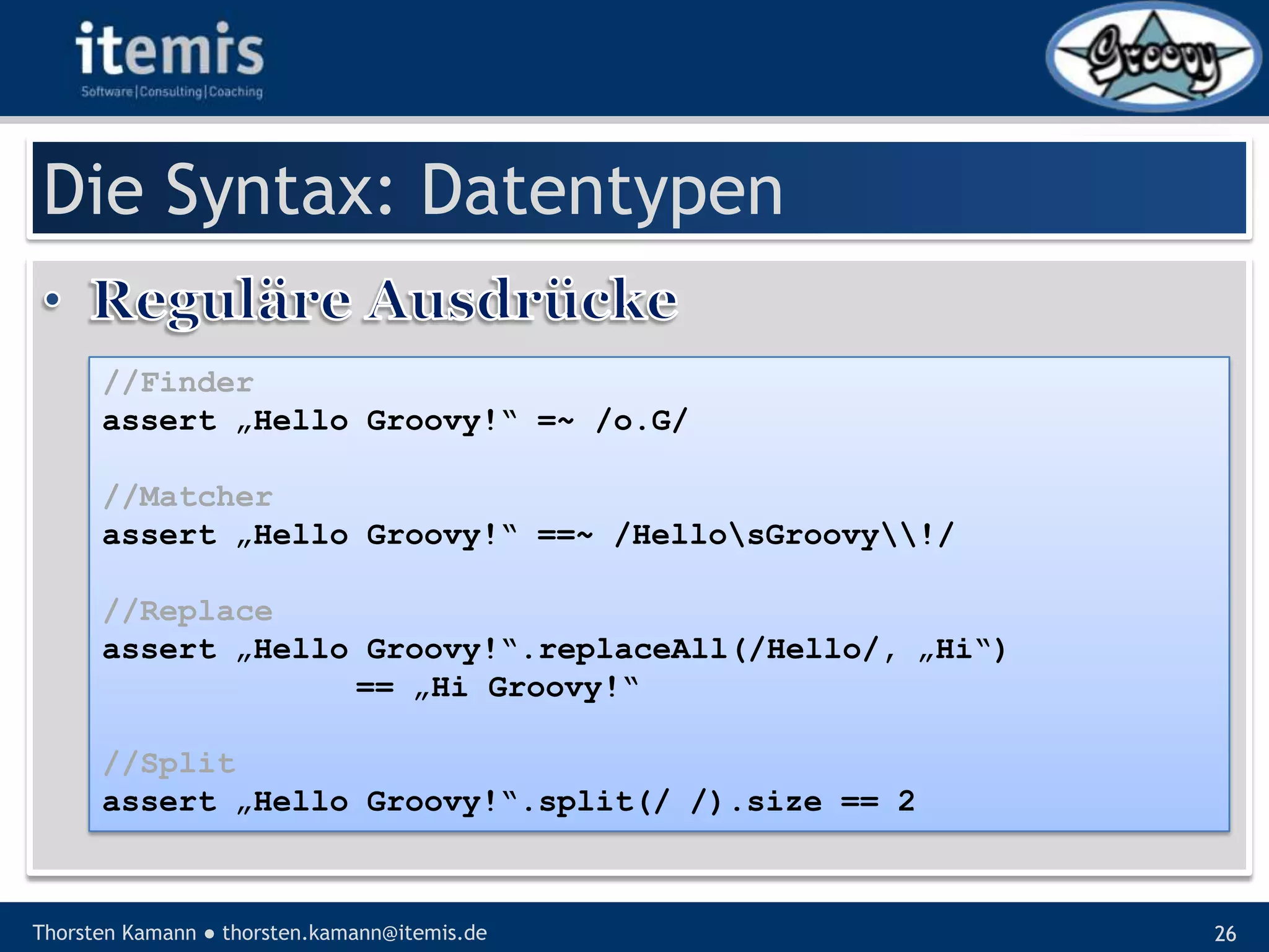 Let’s groove with Groovy