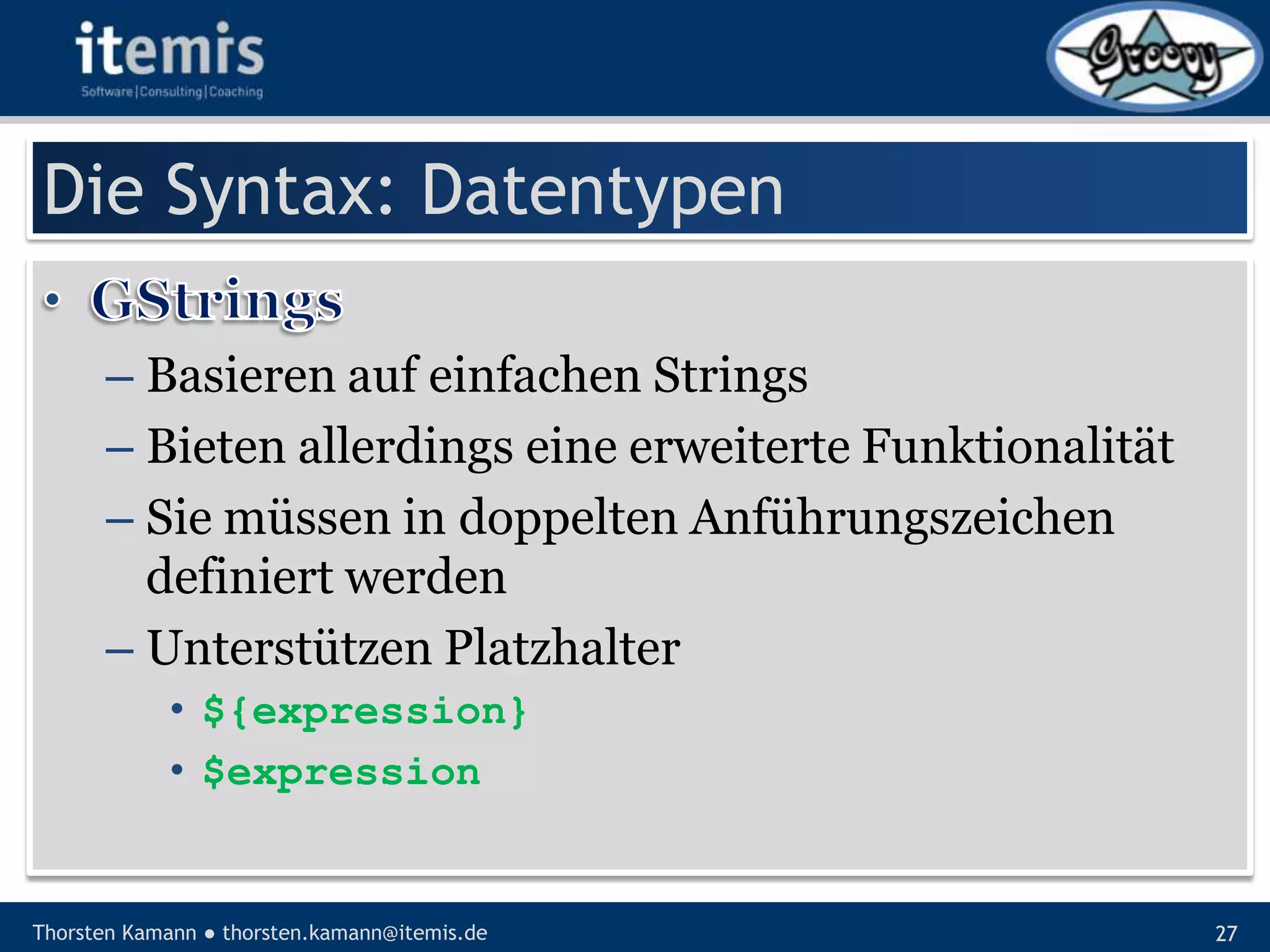 Let’s groove with Groovy