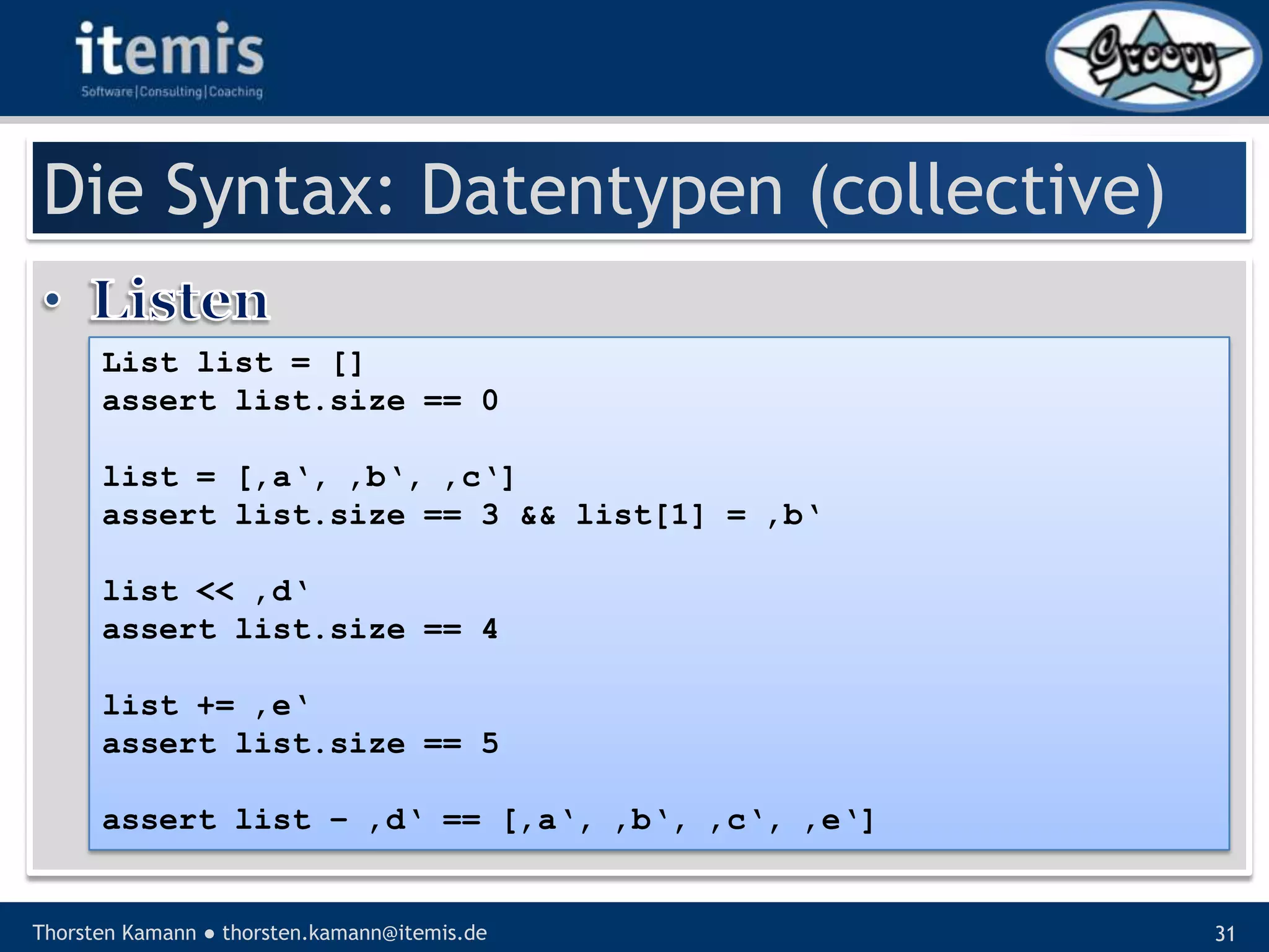 Let’s groove with Groovy