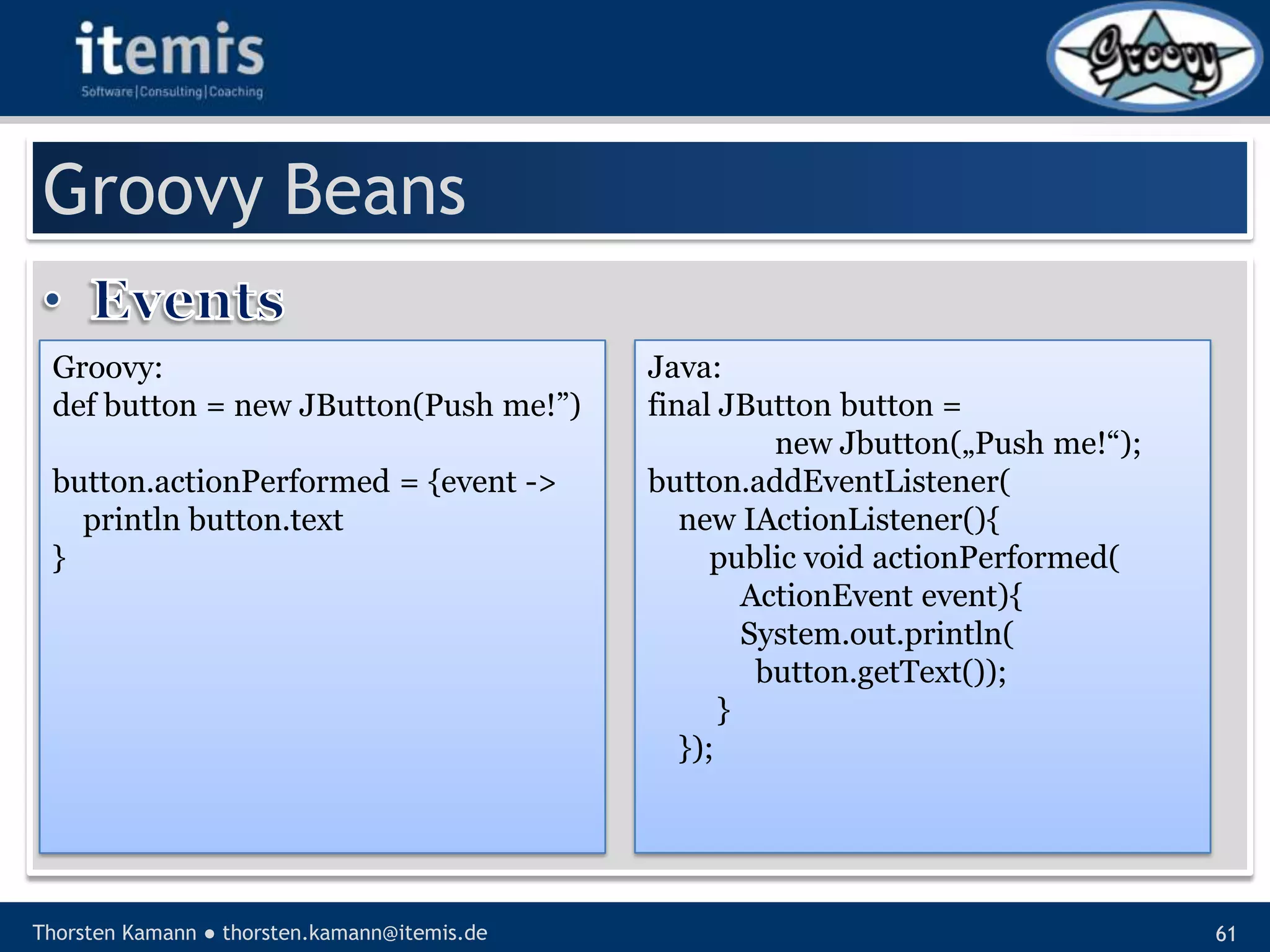 Let’s groove with Groovy