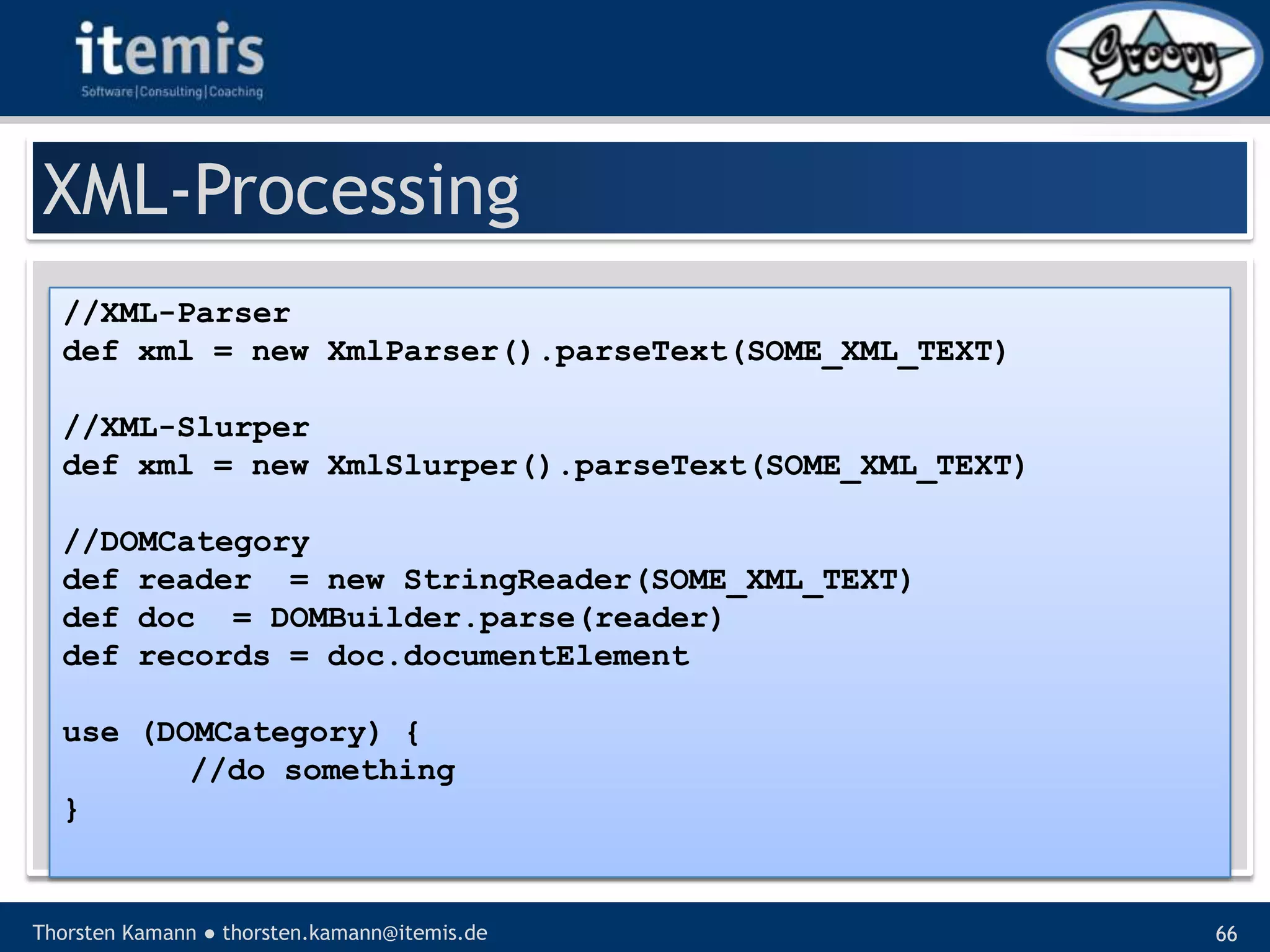 Let’s groove with Groovy
