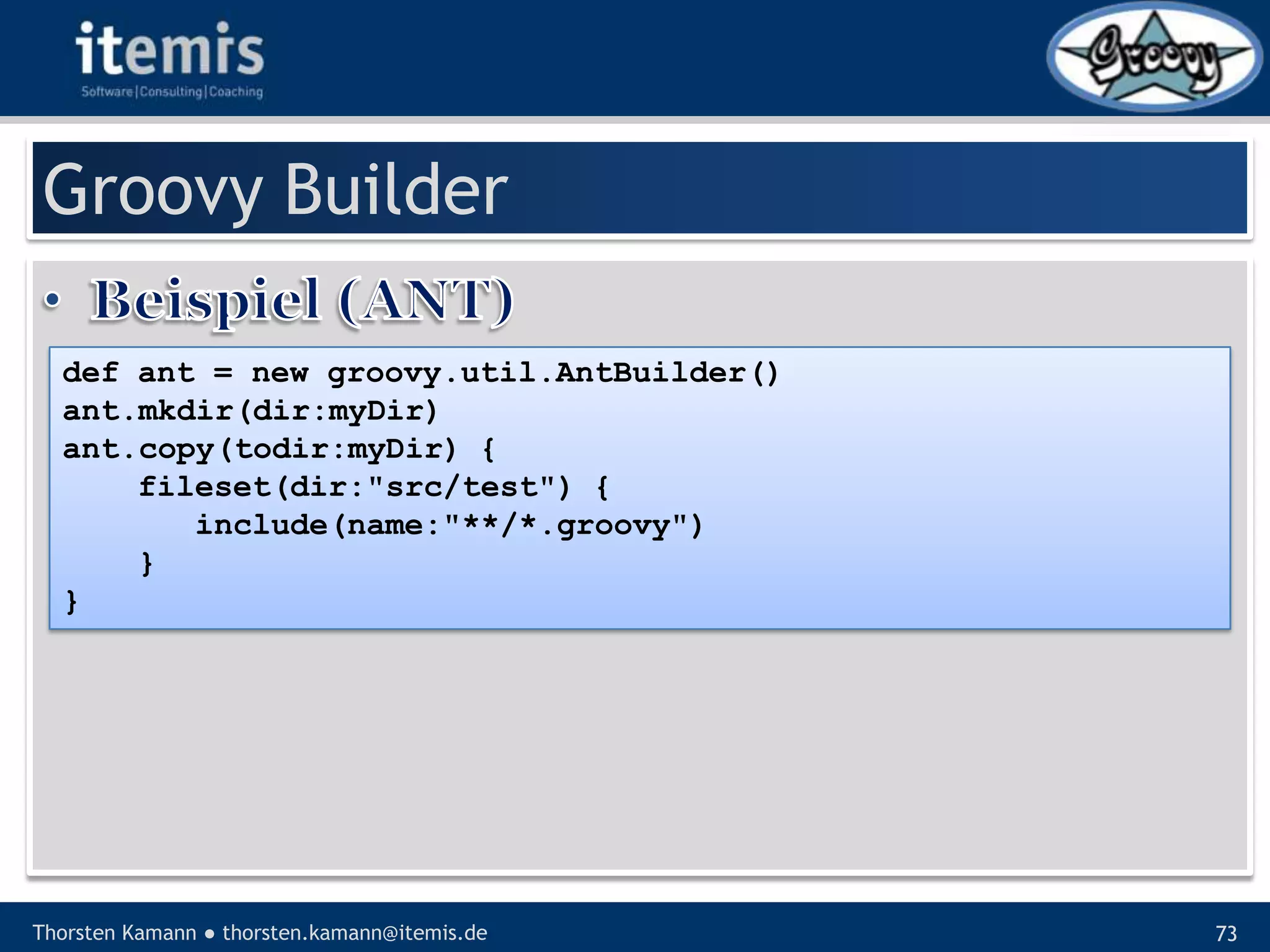 Let’s groove with Groovy