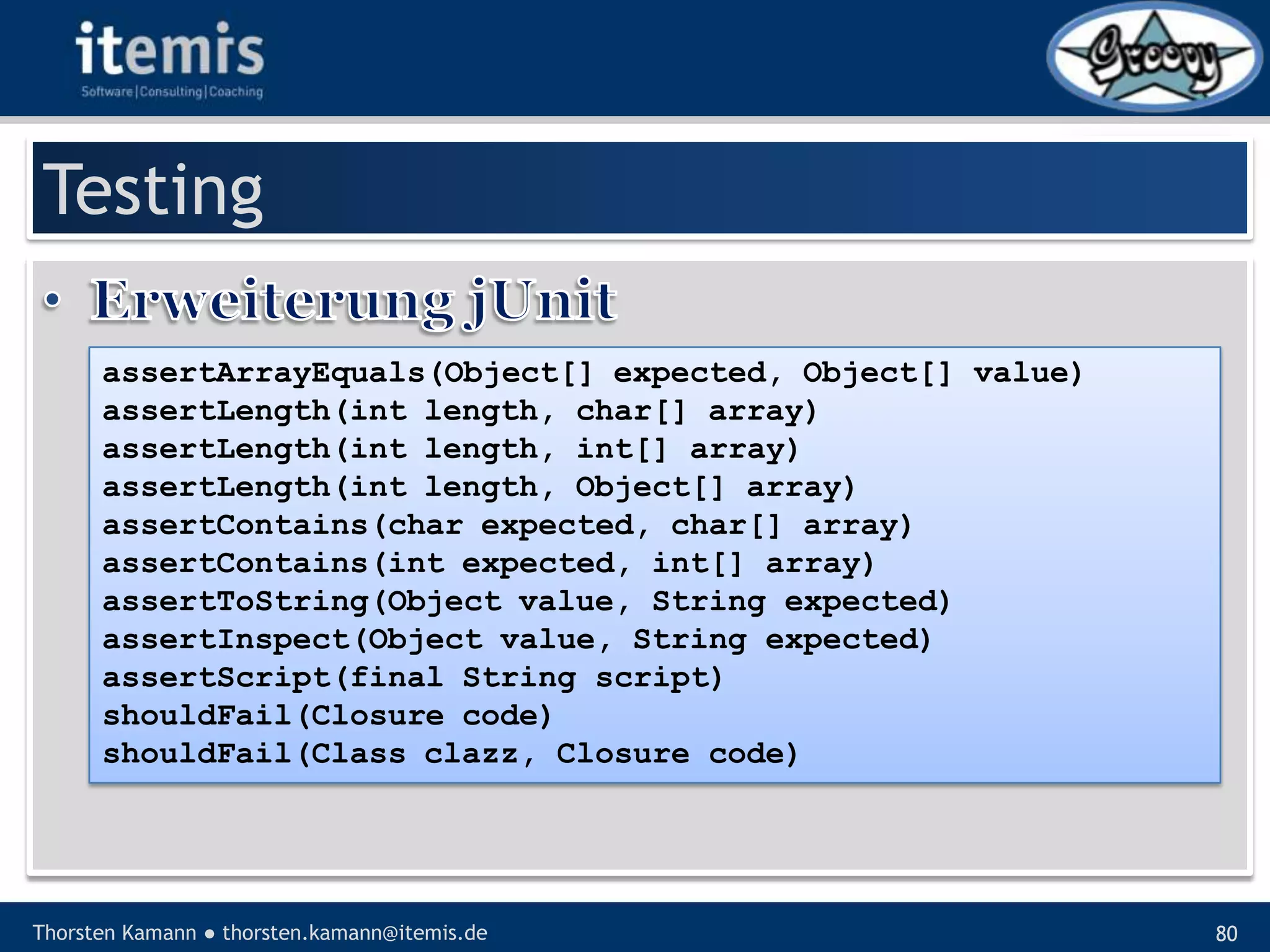 Let’s groove with Groovy
