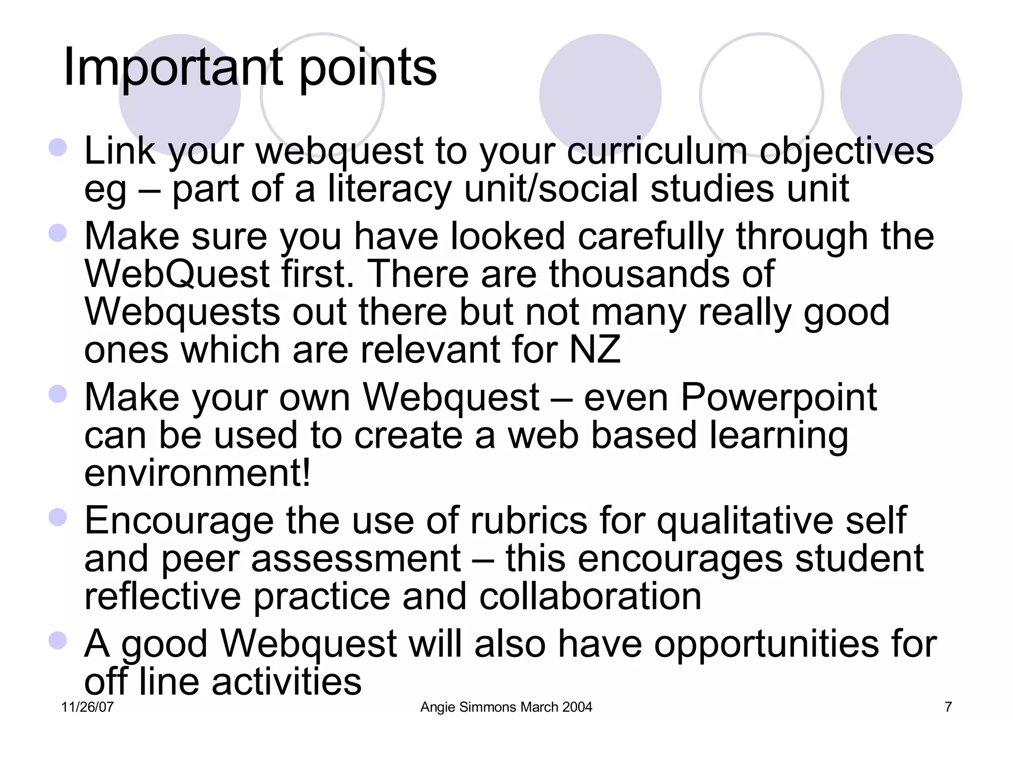 Lets Look At Webquests Ppt