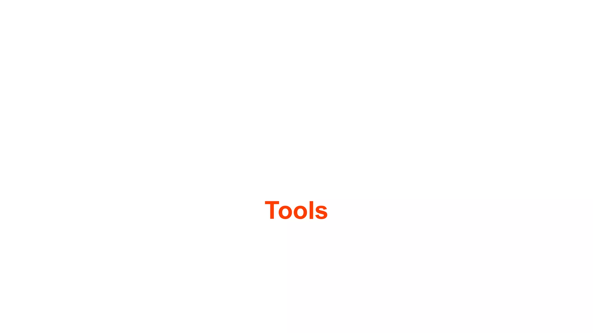 Tools 