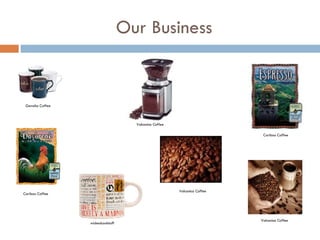Our Business Gevalia Coffee Volcanica Coffee Caribou Coffee Caribou Coffee Volcanica Coffee Volcanica Coffee wickedcoolstuff 