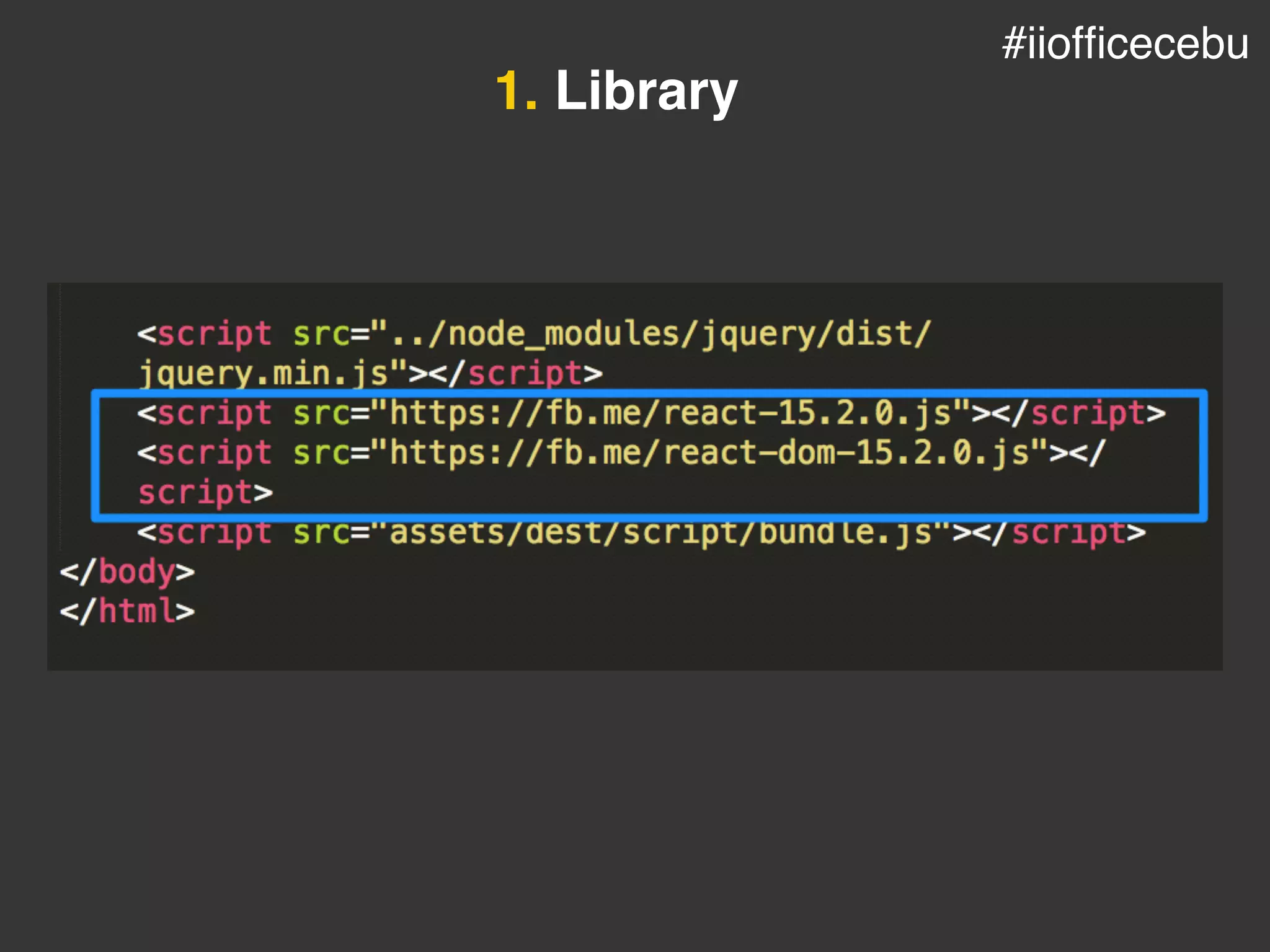 1. Library
#iiofﬁcecebu
 