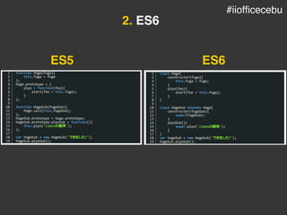 2. ES6
ES5 ES6
#iiofficecebu