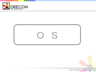 O S



      Copyright © DRECOM Co., Ltd All Rights Reserved.   35
 