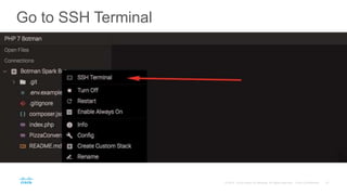 Go to SSH Terminal
 